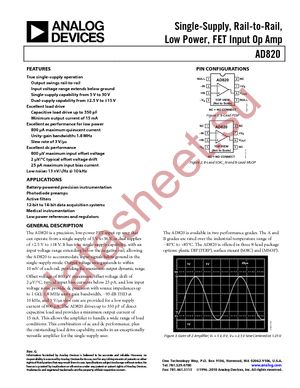 AD820BR-REEL7 datasheet  